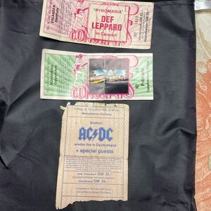 Vintage Concert Tickets - Def Leppard and AC/DC
